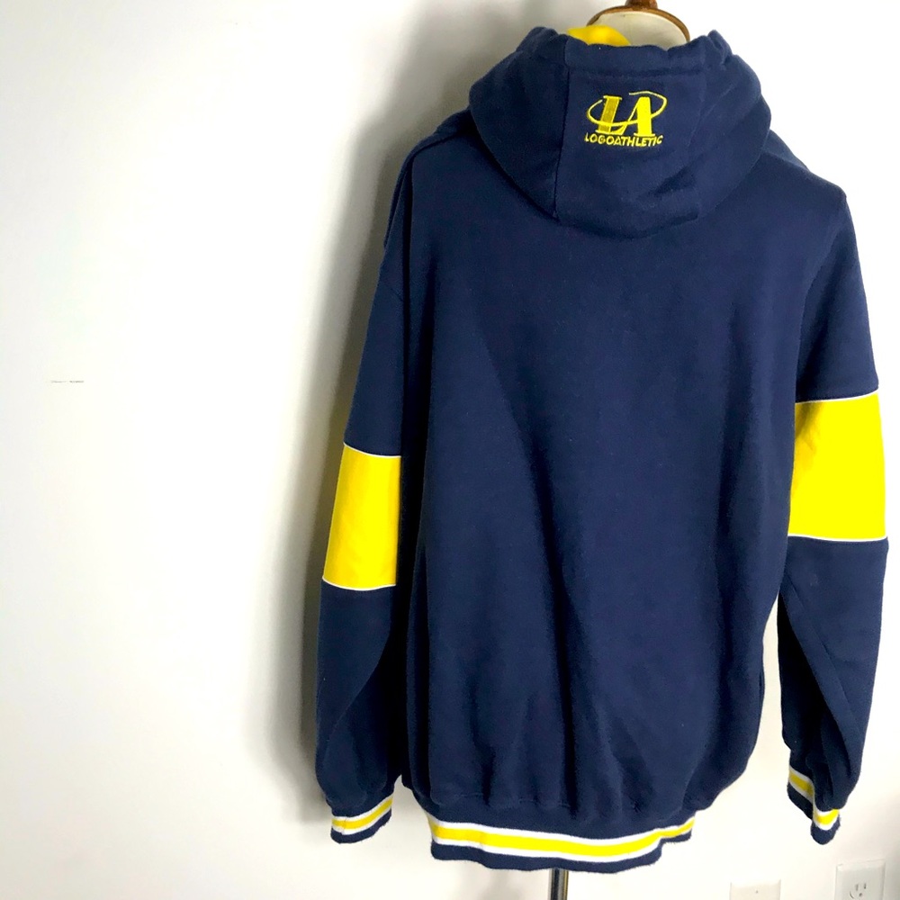 Michigan Wolverines Embroidered Navy Sweatshirt - Picture 5 of 6